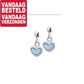 Hartvormige Oorhangers met Blauwe Parelmoer