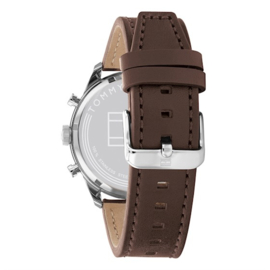 Tommy Hilfiger Heren Horloge Matthew met Bruin Lederen Band