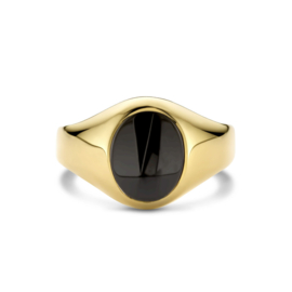 Gouden Zegelring met Onyx 1.00ct