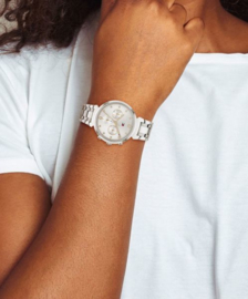 Tommy Hilfiger Zilverkleurig Dames Horloge met Zirkonia’s