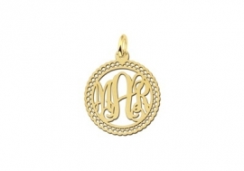 Names4ever Small Monogram met Sierrand Hanger van Goud GMH009