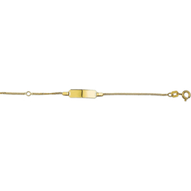 14K Gouden Graveerarmband voor Baby's 9 - 11cm