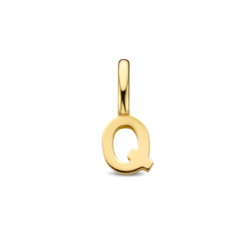 14K Geelgouden Hanger met Letter Q