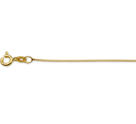 Slank Gouden Gourmet Collier | Dikte: 0,8mm Lengte: 40cm