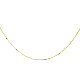 Gouden Collier Venetiaans en Staafjes 0,9 mm 45 cm