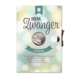 Geluksmunt Cadeaukaart - Hoera zwanger