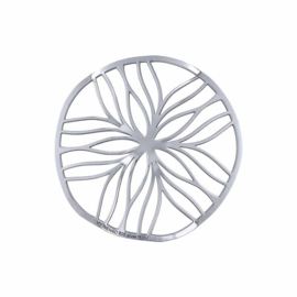 Zilveren Line Flower 33mm Insignia van MY iMenso