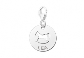 Names4ever Ronde Charm-Naambedel Hobbelpaard met Naam