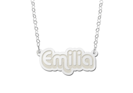 Zilveren Emilia Naamketting | Names4ever