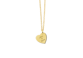 Names4ever Gouden Hartvormige Naamhanger GMNH006