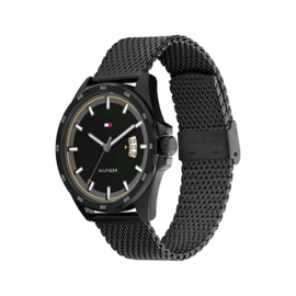 Tommy Hilfiger Zwart Heren Horloge – Milanese Horlogeband