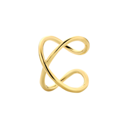 Gekruiste Earcuff van 14K Geelgoud