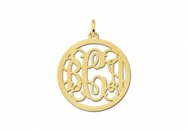 Names4ever Medium Monogram Hanger van Goud GMH002