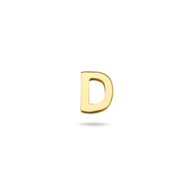 14K Gouden Oorknop Letter D