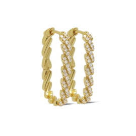 Hinged Hoops SANDY Goldplated | Karma Jewelry