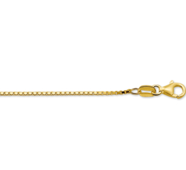 Gepolijst Gouden Venetiaans Collier | Dikte: 1,2mm Lengte: 42cm
