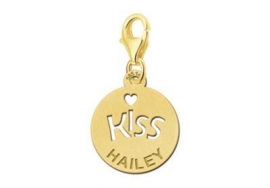 Names4ever Gouden Kiss Bedel met Naam