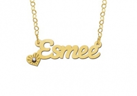 Names4ever Esmee Stijl Gouden Naamketting