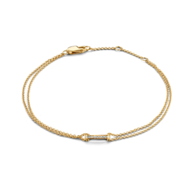 Excellent Jewelry Geelgouden Armband met Briljanten