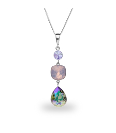 Spark Classico Ketting met Gekleurd Glaskristal