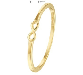 14k Gouden Ring met infinity teken
