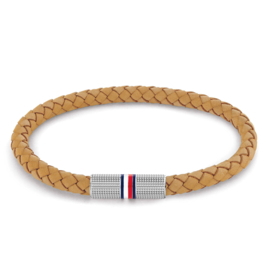 Tommy Hilfiger Lichtbruin Leren Heren Armband TJ2790461