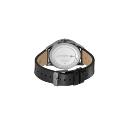 Lacoste Zilverkleurig Florence Horloge met Zwarte Band