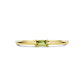 Gouden Ring met Geboortesteen Augustus Peridot