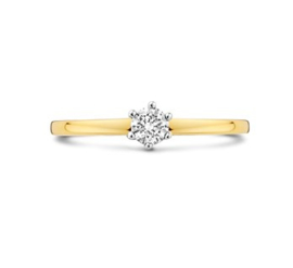 Gouden Ring Diamant 0,20 ct H SI