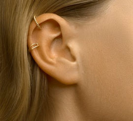 Geelgouden Opengewerkte Earcuff voor Dames