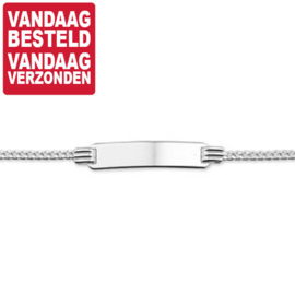 Graveer Armband met Gourmet Schakel 15cm