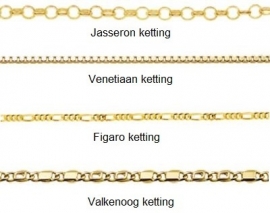 Names4ever Initialen Gouden Naamketting + Hart