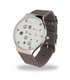 Ladybird Horloge met Brede Grijs Lederen Horlogeband van Spark
