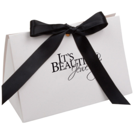 Cadeauverpakking met Zwart Satijnlint | It's Beautiful