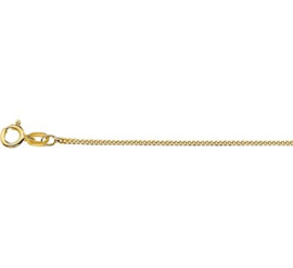 9 Karaats Gourmet Collier | Dikte: 1,0mm Lengte: 50cm