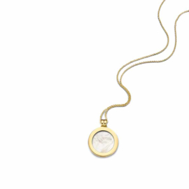 Gouden Medaillon met Pearl Insignia en Ketting van MY iMenso Gold