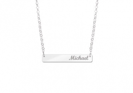 Bar Naamketting Zilver Medium Names4ever ZNKB002