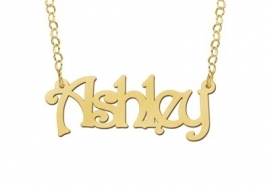 Names4ever Ashley Stijl Gouden Naamketting