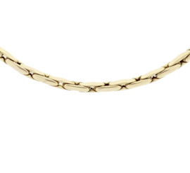 Gouden Choker Collier met Gepolijste Bewerking