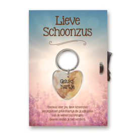 Gelukshart Cadeaukaart - Lieve Schoonzus