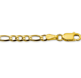 14 Karaats Gouden Collier Figaro 3,0 mm 60 cm