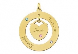 Names4ever Geboorte Naamketting van Goud