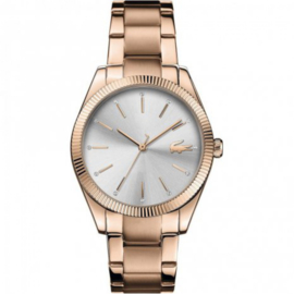 Roségoudkleurig Parisienne Horloge voor Dames met Schakelband van Lacoste