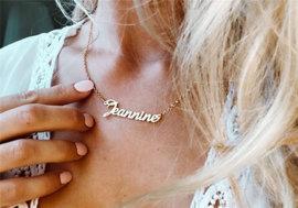 Names4ever Vergulde Claudia Naamketting