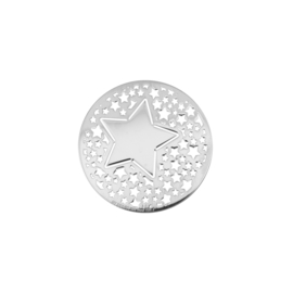 Kleine Zilveren Sterren 24mm Munt van MY iMenso