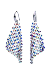 Small Chic Glaskristallen Oorhangers van Spark Jewelry