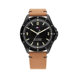 Tommy Hilfiger Maverick Zwart Heren Horloge met Zwarte Wijzerplaat