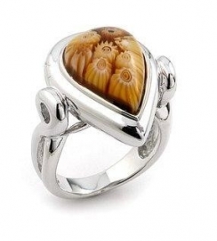 Bruine ring van Alan K Jewelry 2MR180 / Maat 7