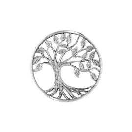 Zilveren Levensboom Cover 24mm Munt van MY iMenso