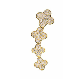 Queen Jewelry Rechter Zilver- Gouden Ear Cuff van Anna